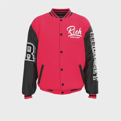 "Rich Before The Money" Varsity Jacket