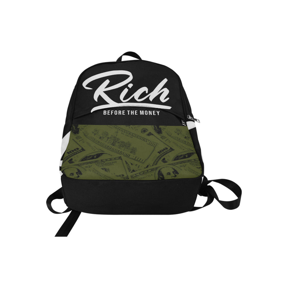 "The Money" Back Pack - Black/Green