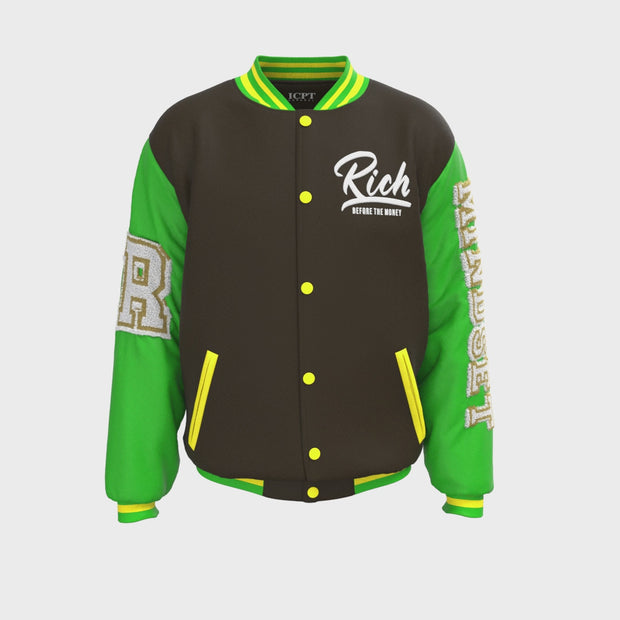 Baseball Jacket - Bright green/cream - Men