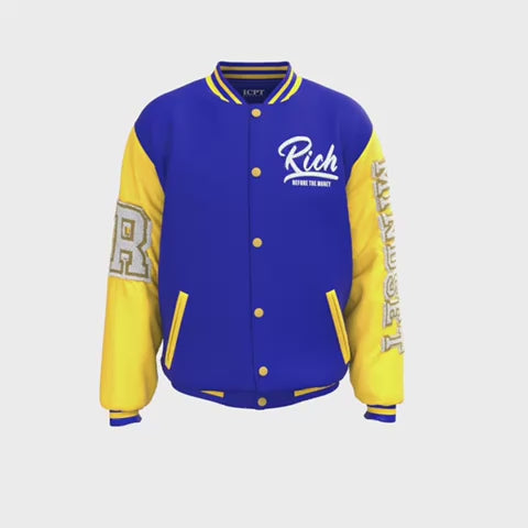 "Rich Before The Money" Varsity Jacket